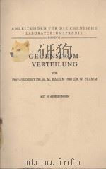GEGENSTROM-VERTEILUNG   1953  PDF电子版封面    H.M. RAUEN AND W. STAMM 
