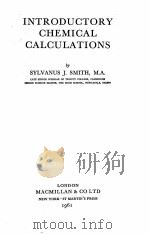 INTRODUCTORY CHEMICAL CALCULATIONS（1961 PDF版）