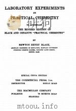 laboratory experiments in practical chemistry P188     PDF电子版封面     