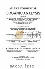 ALLEN‘S COMMERCIAL ORGANIC ANALYSIS VOLUME VII（1913 PDF版）