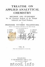 TREATISE ON APPLIED ANALYTICAL CHEMISTRY VOLUEM II   1918  PDF电子版封面     