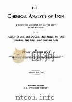 THE CHEMICAL ANALYSIS OF IRON EIGHTH EDITION（1918 PDF版）
