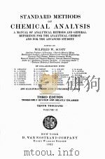STAND ARD METHODS CHEMICAL ANALYSIS THIRD EDITION VOLUME TWO   1922  PDF电子版封面    WILFRED W. SCOTT 