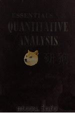 ESSENTIALS OF QUANTITATIVE ANALYSIS AN INTRODUCTION TO THE BASIC UNIT OPERATIONS（ PDF版）