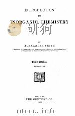 INTRODUCTION TO INORGANIC CHEMISTRY   1922  PDF电子版封面     