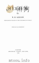 HELIUM   1942  PDF电子版封面    W.H. KEESOM 