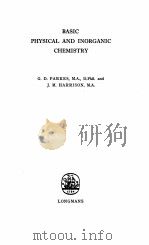 BASIC PHYSICAL AND INORGANIC CHEMISTRY（1962 PDF版）