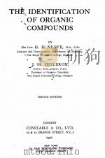 THE IDENTIFICATION OF ORGANIC COMPOUNDS SECOND EDITION（1920 PDF版）