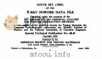 NINTH SET （1959） OF THE X-RAY POWDER DATA FILE VOL. 1   1959  PDF电子版封面     