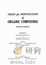 TABLES FOR IDENTIFICATION OF ORGANIC COMPOUNDS SECOND EDITION（1964 PDF版）