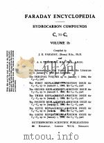 FARADAY ENCYCLOPEDIA HYDROCARBON COMPOUNDS C4TOC5 VOLUME 1B（1957 PDF版）