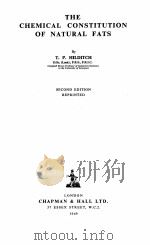 THE CHEMICAL CONSTITUTION OF NATURAL FATS SECOND EDITION（1949 PDF版）