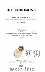 DIE CHROMONE   1917  PDF电子版封面     