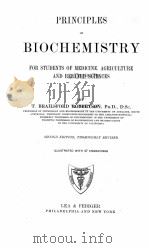 PRINCIPLES OF BIOCHEMISTRY FOR STUDENTS OF MEDICINE AGRICULTURE AND RELATED SCIENCES SECOND EDITION（1924 PDF版）