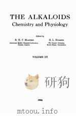 THE ALKALOIDS CHEMISTRY AND PHYSIOLOGY VOLUME III（1953 PDF版）