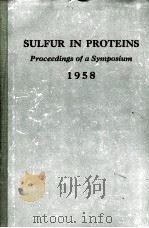SULFUR IN PROTEINS   1959  PDF电子版封面    DAVID R. SCHWARZ 