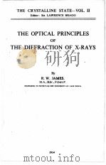 THE OPTICAL PRINCIPLES OF THE DIFFRACTION OF X-RAYS（1954 PDF版）