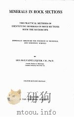MINERALS IN ROCK SECTION FOURTH REVISED EDITION   1922  PDF电子版封面    LEA MCILVAINE LUQUER 