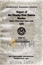 REPORT OF THE TWENTY-FIRST SESSION NORDEN 1960 PART X   1960  PDF电子版封面     