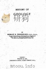 HISTORY OF GEOLOGY     PDF电子版封面    HORACE B. WOODWARD 