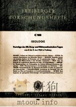 FREIBERGER FORSCHUNGSHEFTE C102   1961  PDF电子版封面     