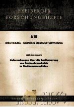 FREIBERGER FORSCHUNGSHEFTE A110   1958  PDF电子版封面     