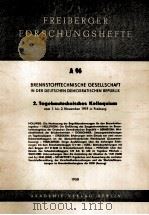 FREIBERGER FORSCHUNGSHEFTE A96   1958  PDF电子版封面     