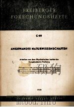 FREIBERGER FORSCHUNGSHEFTE C49   1958  PDF电子版封面     