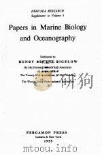 PAPERS IN MARINE BIOLOGY AND OCEANOGRAPHY（1955 PDF版）