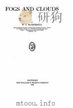 FOGS AND CLOUDS   1926  PDF电子版封面    W.J. HUMPHREYS 