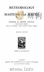 METEOROLOGY FOR MASTERS AND MATES EIGHTH EDITION（1945 PDF版）