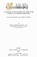 METEOROLOGY   1929  PDF电子版封面    WILLIS ISBISTER MILHAM 
