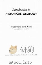 INTRODUCTION TO HISTORICAL GEOLOGY（1949 PDF版）