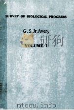 SURVEY OF BIOLOGICAL PROGRESS VOLUME I（1949 PDF版）