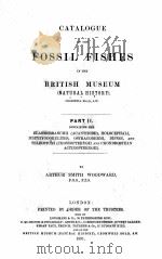 CATALOGUE OF THE FOSSIL FISHES IN THE BRITISH MUSEUM PART II（1891 PDF版）