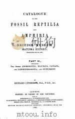 CATALOGUE OF THE FOSSIL FISHES IN THE BRITISH MUSEUM PART IV   1901  PDF电子版封面    ARTHUR SMITH WOODWARD 