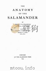 THE ANATOMY OF THE SALAMANDER（1934 PDF版）