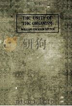 THE UNITY OF THE ORGANISM OR THE ORGANISMAL CONCEPTION OF LIFE VOLUME TWO（1919 PDF版）