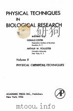 PHYSICAL TECHNIQUES IN BIOLOGICAL RESEARCH VOLUME II（1956 PDF版）