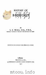HISTORY OF BIOLOGY（1911 PDF版）