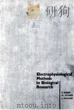 ELECTROPHYSIOLOGICAL METHODS IN BIOLOGICAL RESEARCH   1960  PDF电子版封面     