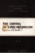 THE CONTROL OF LIPID METABOLISM（1963 PDF版）