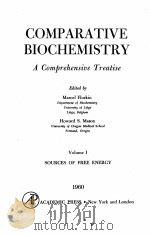 COMPARATIVE BIOCHEMISTRY A COMPREHENSIVE TREATISE VOLUME I（1960 PDF版）