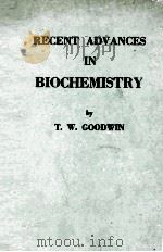 RECENT ADVANCES IN BIOCHEMISTRY FOURTH EDITION（1960 PDF版）
