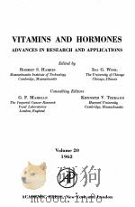 VITAMINS AND HORMONES ADVANCES IN RESEARCH AND APPLICATIONS VOLUME 20（1962 PDF版）