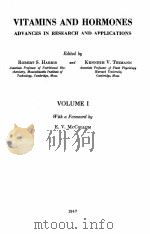 VITAMINS AND HORMONES ADVANCES IN RESEARCH AND APPLICATIONS VOLUME 1（1947 PDF版）
