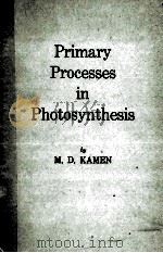 PRIMARY PROCESSES IN PHOTOSYNTHESIS（1963 PDF版）
