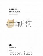 OUTSIDE THE SUBJECT（1993 PDF版）