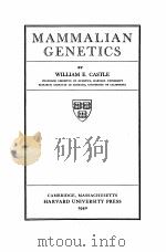 MAMMALIAN GENETICS（1940 PDF版）