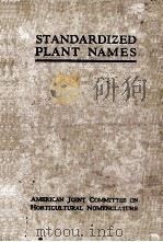 STANDARDIZED PLANT NAMES   1924  PDF电子版封面     